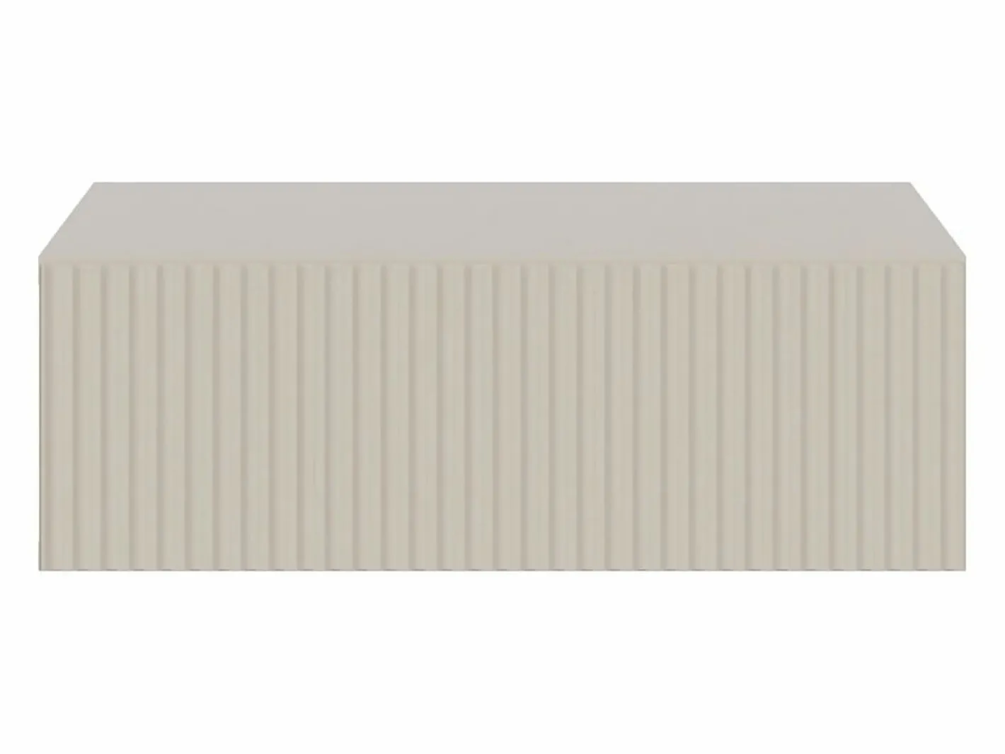 SELSEY Mesita de noche - 50 cm - suspendida - gris-beige - VELDIO Topo Clearance
