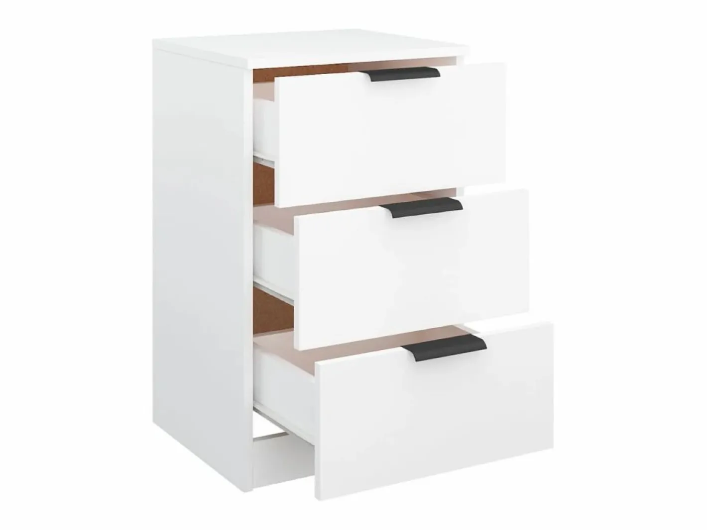 Clicnbuy Mesita de noche blanca 40x36x65 cm Blanco New