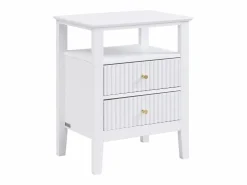 Vente-unique Mesita De Noche|Mesita de noche con 2 cajones y 1 estante de MDF - NIRIVA