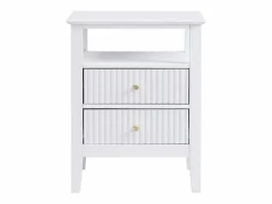 Vente-unique Mesita De Noche|Mesita de noche con 2 cajones y 1 estante de MDF - NIRIVA