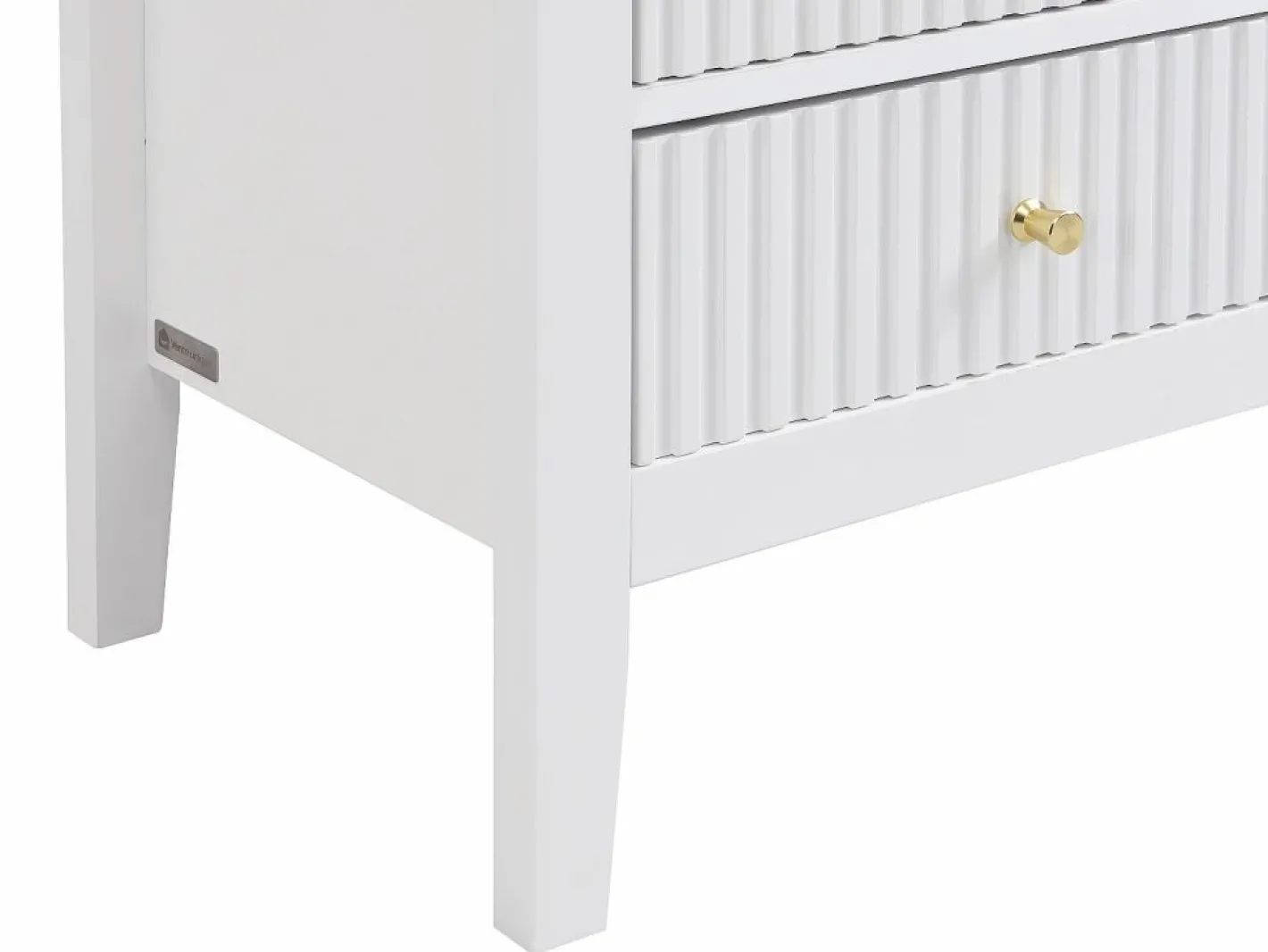 Vente-unique Mesita De Noche|Mesita de noche con 2 cajones y 1 estante de MDF - NIRIVA