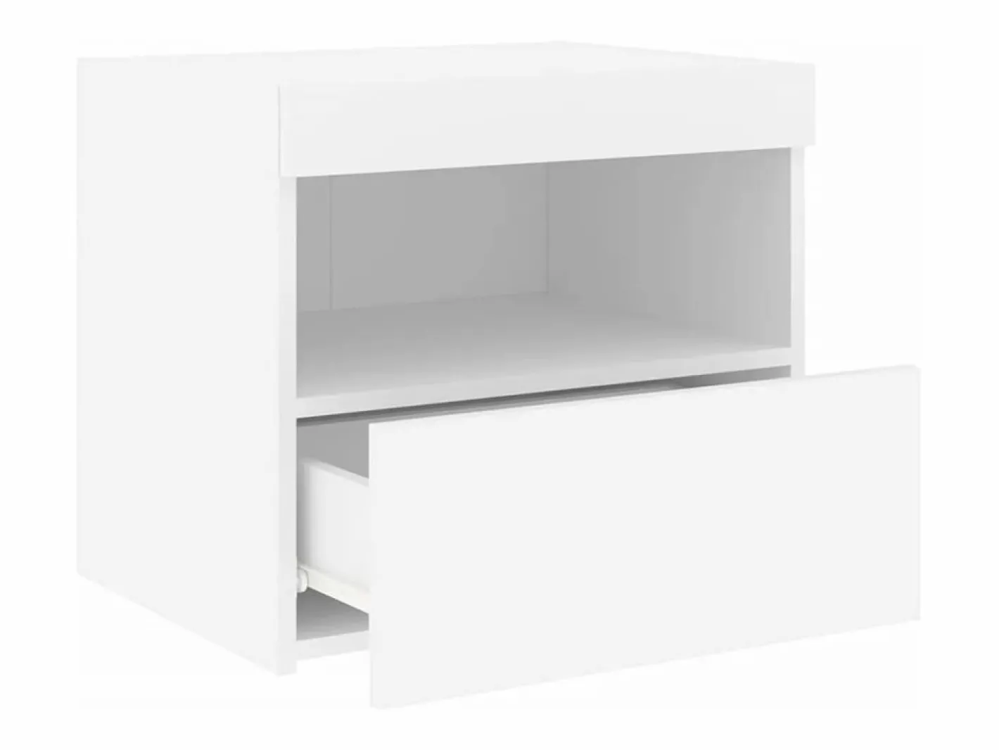 Mesita de noche con luces LED 50x40x45 cm^Clicnbuy Online