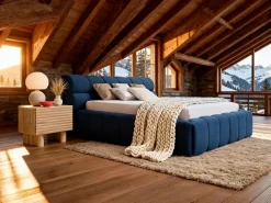 Vente-unique Mesita de noche de 1 puerta en MDF color natural - LUDIMA Color natural claro Sale