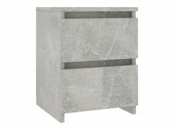 Clicnbuy Mesita De Noche|Mesita de noche de aglomerado hormigón 30x30x40 cm