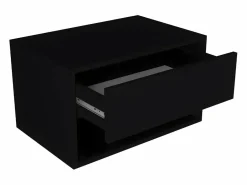 Vente-unique Mesita De Noche|Mesita de noche de pared RITAMI con 1 cajón y 1 estante, color