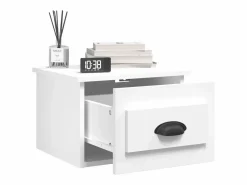 Clicnbuy Mesita de noche de pared 41,5x36x28 cm Blanco Online