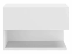 Clicnbuy Mesita De Noche|Mesita de noche de pared blanca