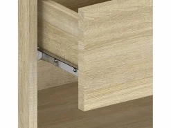 vidaxl Mesita de noche de pared 2 unidades color roble Sonoma Color natural claro New