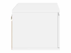 Clicnbuy Mesita de noche de pared con luces LED Blanco Online