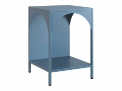 Mesita de noche industrial de metal, set de 2 gris^Sweeek Sale