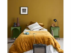 Mesita de noche industrial de metal, set de 2 verde kaki^Sweeek Clearance