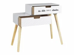 The Home Deco Kids Mesita de noche infantil de madera La tête dans les étoiles Gris Discount