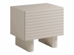Vente-unique Mesita de noche, juego de 2 con 1 puerta en MDF - LUDIMA Beige Discount