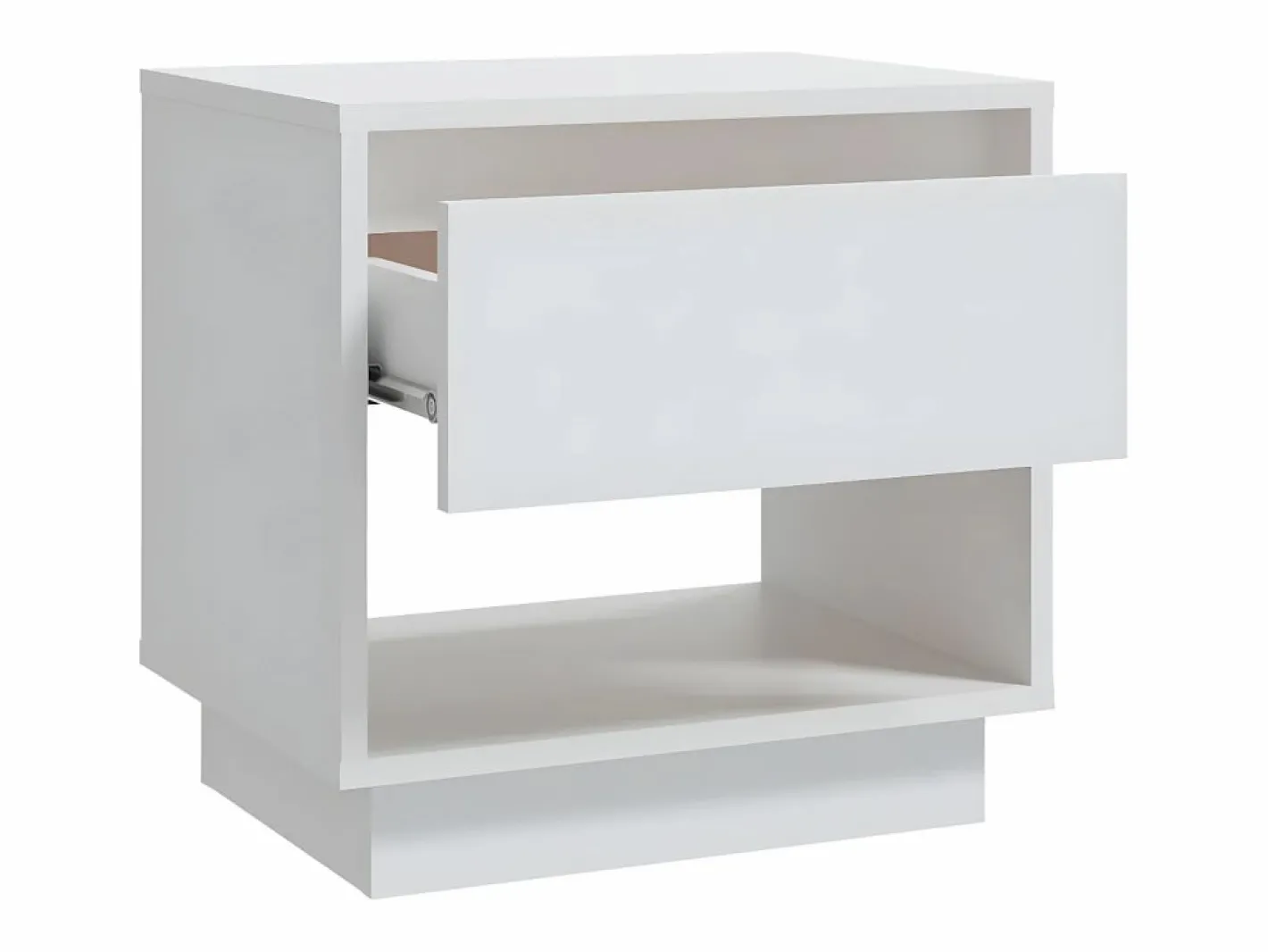 Clicnbuy Mesita de noche madera contrachapada 45x34x44 cm Blanco Online
