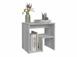 Clicnbuy Mesita de noche madera contrachapada Sonoma 40x30x40 cm Gris Sale