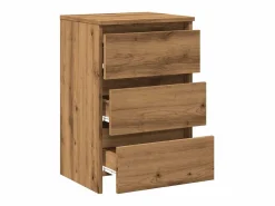 Mesita de noche madera de ingeniería roble artisan 40x35x62,5cm^Clicnbuy Online