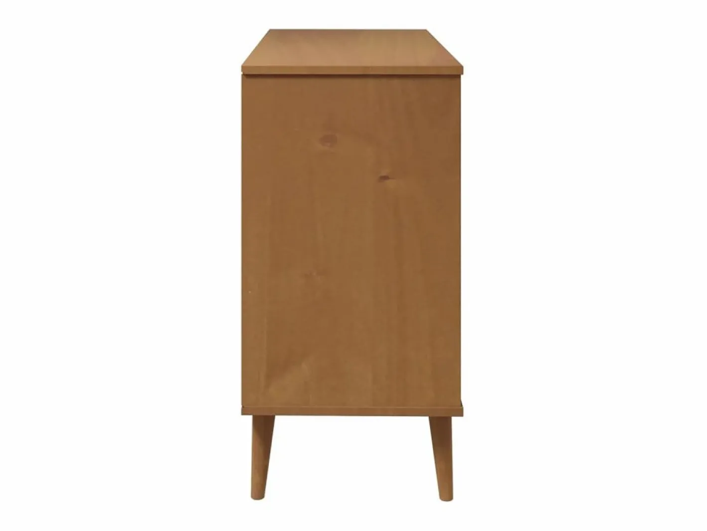Mesita de noche MOLDE madera maciza de pino marrón 113x40x80 cm^vidaxl Clearance