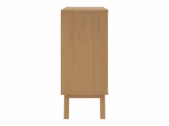 Mesita de noche OLDEN madera maciza de pino y marrón^vidaxl Sale