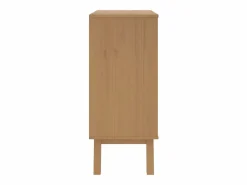 vidaxl Cómoda|Mesita de noche OLDEN madera maciza de pino marrón