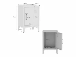 Mesita industrial con 1 puerta, set de 2^Sweeek Clearance