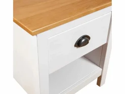 vidaxl Mesita De Noche|Mesitas de noche 2 uds Hill madera maciza de pino 46x35x49,5 cm