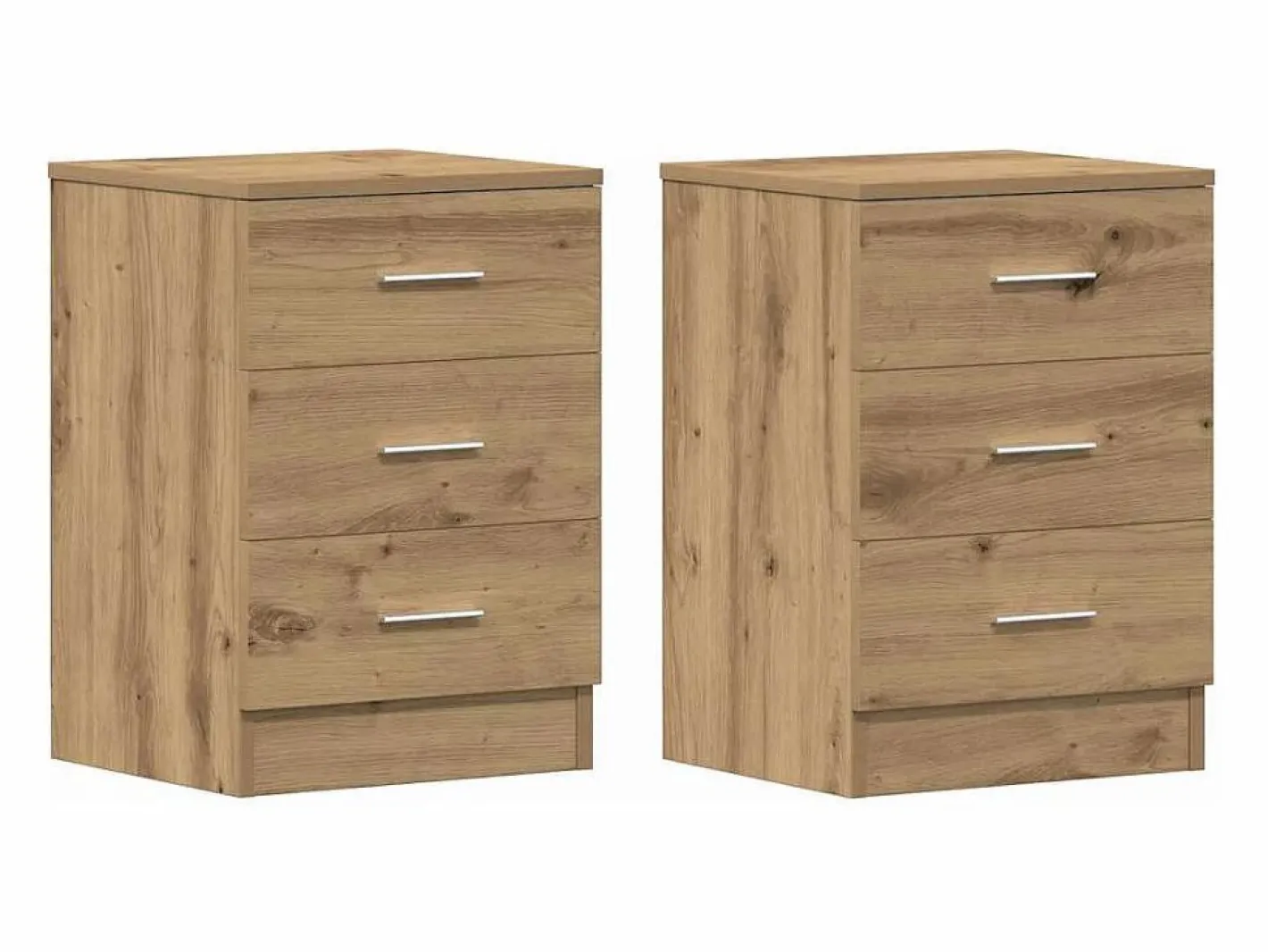 Mesitas de noche 2 unidades madera roble artisan 38x35x55 cm^Clicnbuy Discount