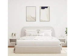 Mesitas de noche de pared con luces LED 2 unidades^Clicnbuy Outlet