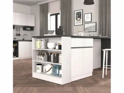Meuble estantería de cocina Sole con 3 estantes brillo y report 90x90x25 cm^ Clearance