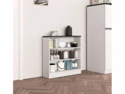 Meuble estantería de cocina Sole con 3 estantes brillo y report 90x90x25 cm^ Clearance