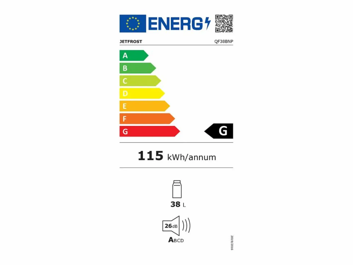 Mini bar termoeléctrico - 38L - Puerta reversible -^JETFROST Best