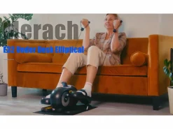 Mini Bicicleta Elíptica Eléctrica , 12 Niveles, Pantalla Táctil LCD, Control Remoto, Bandas de Resistencia, Base Antideslizante^MERACH Sale