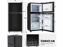 Mini Frigorífico - Congelador 22L + Frigorífico 38L - 42x45,5x86,8cm - 172 kWh/año, Luz LED - Clase F -^ Sale