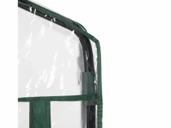 Mini invernadero con estantes, película de PVC resistente, estructura de acero, puerta enrollable, verde (70x50x160cm)^ Best