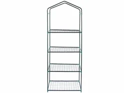 Mini Invernadero de 4 niveles PVC Transparente Cubierta Impermeable Estantes Pequeños Casa de Cultivo de Plantas Jardín al Aire Libre Marco de Acero | Pala Gratis^Monstershop Best