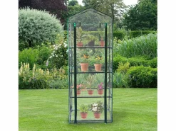 Mini Invernadero de 4 niveles PVC Transparente Cubierta Impermeable Estantes Pequeños Casa de Cultivo de Plantas Jardín al Aire Libre Marco de Acero | Pala Gratis^Monstershop Best