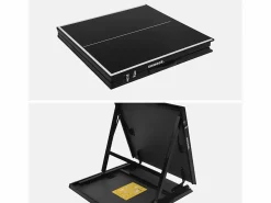 Mini mesa de ping pong interior plegable con 2 raquetas y 3 pelotas,^Sweeek Online