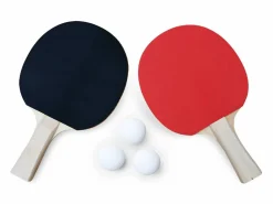 Sweeek Mini mesa de ping pong interior plegable con 4 raquetas y 6 pelotas, Negro New