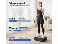 Mini plataforma vibratoria para pérdida de peso y moldeado, 1-99 niveles, 9 programas, control automático o manual, gimnasia pasiva^MERACH New