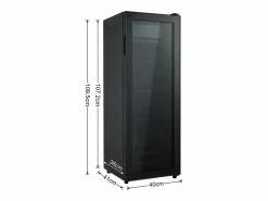 Hauss Spole Electrodomésticos De Frío|Mini refrigerador de 128 litros con estantes ajustables y LED azul -