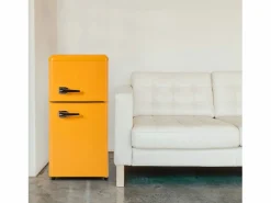 DripeX Mini Refrigerador 22L + 38L, 7 Nivel de temperatura, -27 ° C∽13 ° C, sonido 45 dB, Energy Clase E, 102kWh/año, 42x45.5x88.8cm Amarillo Outlet
