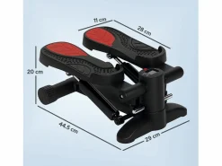 Cinta De Correr|Mini-stepper con pantalla LCD, compacto, de acero, color negro (44,5x29x20 cm)