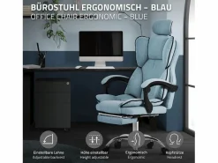 Silla de oficina ergonómica, , regulable en altura con respaldo alto^ML-DESIGN
