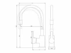Mémory Mezclador para fregadero con manguera flexible con memoria de forma^Essebagno Outlet