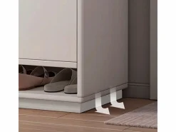 MODERNA CÓMODA BLANCA CON GRAN CAPACIDAD PARA ZAPATOS ESTANTERÍA DE 2 PUERTAS ESTRECHA Blanco Online