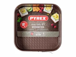 Pyrex Molde cuadrado desmontable Asimetría antiadherente inox 7x24x24 cm Gris Best