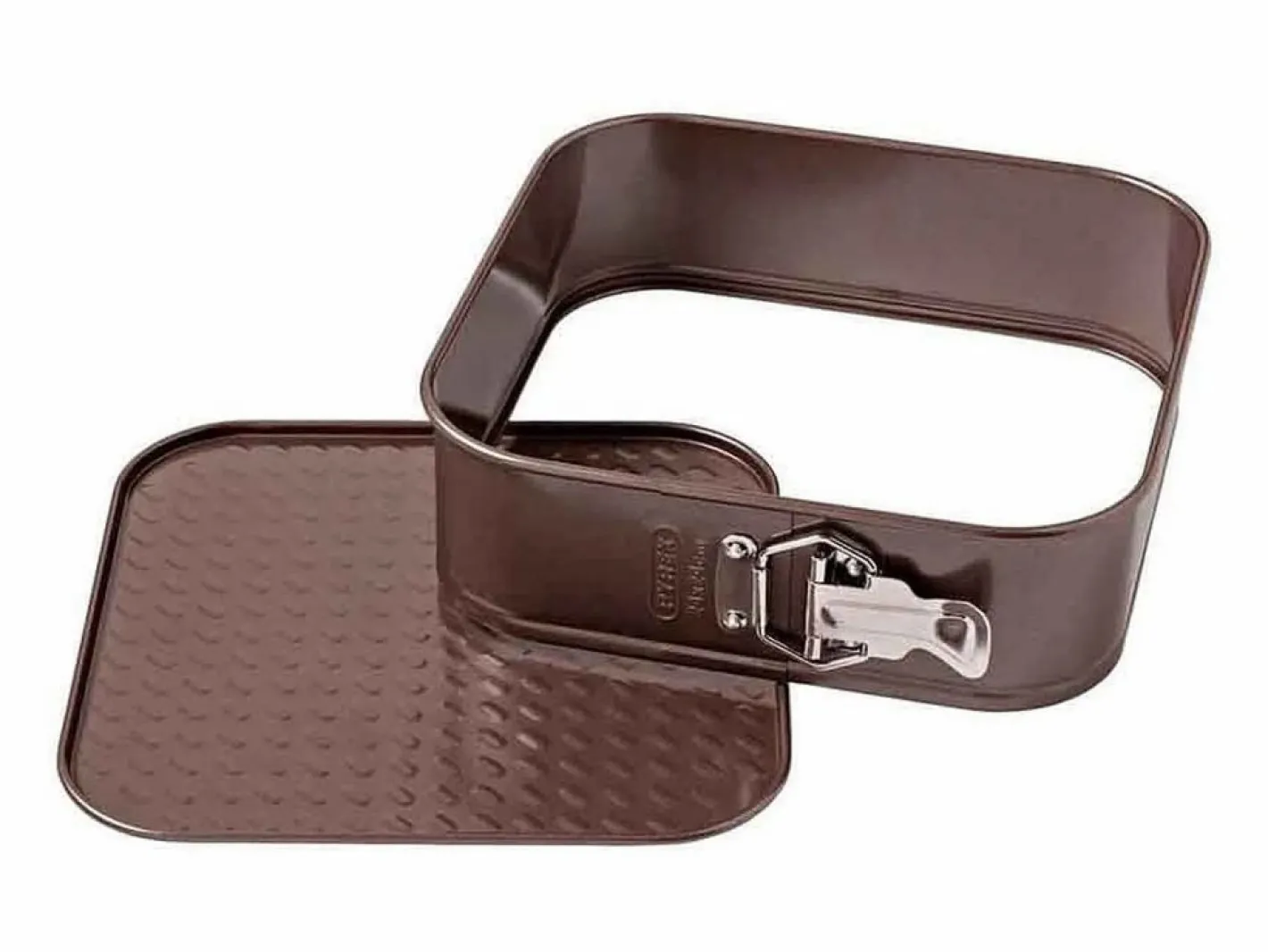 Pyrex Molde cuadrado desmontable Asimetría antiadherente inox 7x24x24 cm Gris Best