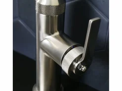 Essebagno Grifo De Cocina|Molette Mezclador de fregadero con teleducha extraíble en acero inoxidable