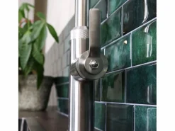 Essebagno Grifo De Cocina|Molette Mezclador de fregadero con teleducha extraíble en acero inoxidable