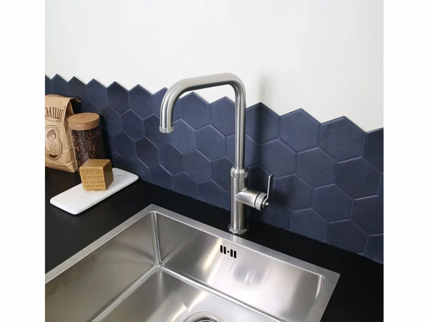 Molette Mezclador de fregadero de acero inoxidable^Essebagno