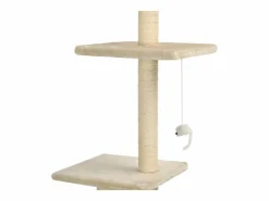 Garden Furniture Mora Rascador para gatos con postes de sisal 260 cm Beige Best